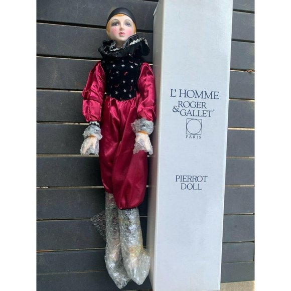 Vintage L'homme Roger Galley Paris Pierrot Doll - Picture 1 of 7